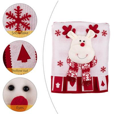 Weihnachts-Stuhlhussen Santa Schneemann Rentier Design Feiertag Festlich Heimdeko Weihnachtsfeier Ornament Einzigartige Weihnachtsdeko Geschenk