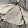 Abito da Donna Stile Dolce Maniche Lunghe Patchwork Ricamato Monopetto Vita Alta A-line Abiti Autunno 2023 Nuovi Abiti SN3859