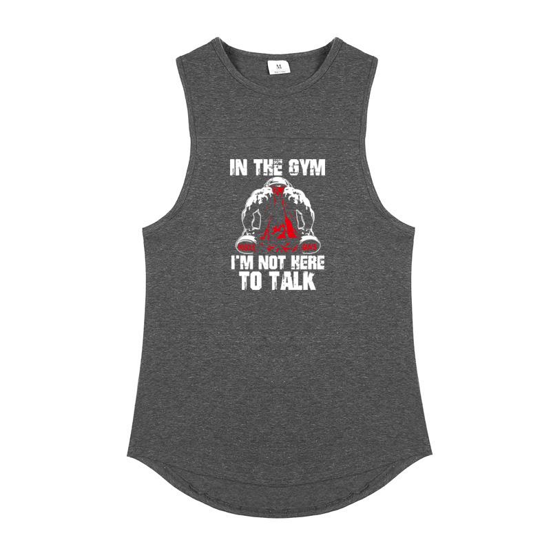 Mens Casual Fitness Sleeveless Splicing Shirts Gym Bodybuilding Sports Running Vests Workout Muscle Cotton Breathable Tank Tops