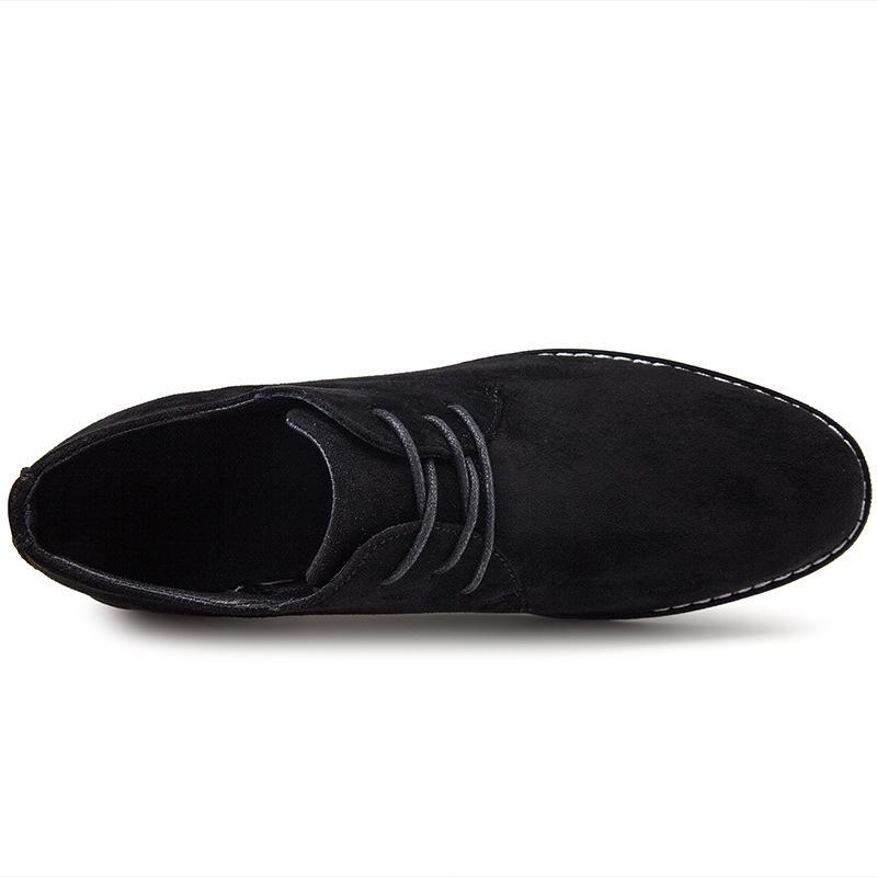 Board Shoes Matte Leather Shoes British Style Leather Suede Men's Shoes Large Size 4546 Business Casual Shoes Tide