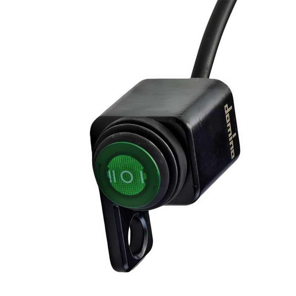 Motorcycle Electrical Headlight Switches With 3 Stage Adjustment And Bright Green Button For Enhanced Visibility