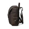 Monogrammed Leather Laptop Backpack: Handmade Brown Travel Rucksack