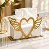 Heavy Duty Retro Napkin Holder Hollow Napkin Container Exquisite Napkin Storage Shelf  Party Use