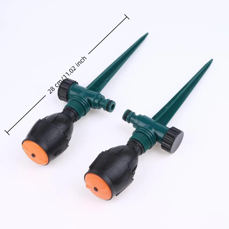 2 Sets/lot Garden Sprinkler 360 Degree Rotation Irrigation Watering System Plant Watering Sprinkler For Agriculture Lawn Farm
