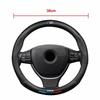 AAAOX1 For BMW M Power M3 M4 M5 E39 E46 E60 E90 F01 F10 F15 F20 F30 X1 X3 X5 X7 Car Anti-slip 3D Embossing Leather Steering Wheel Cover