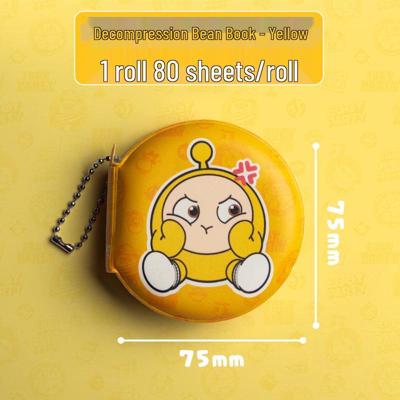 

Eggy Party Decompression Mini Notebook & Squeeze Toy Sticky Notes for Kids Standard жёлтый