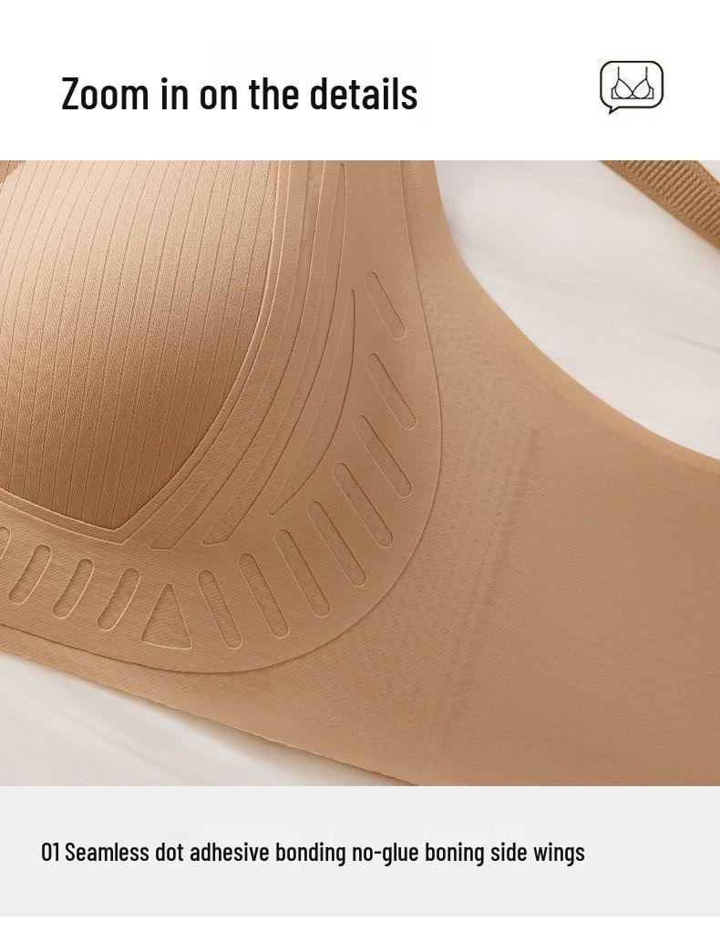 Seamless Push-Up Bra: Anti-Sag, Soft Support, Side Smoothing, Wire-Free Minimize
