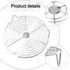 Multipurpose Stainless Steel Steamer Rack for Pot Use with Tray Suitable for Steaming Dumplings Eggs and Grilling