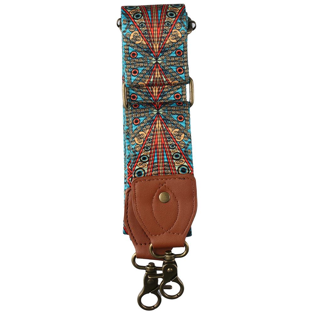 29.5-53 Inches Embroidery Purse Strap 2" (5cm) Extra Wide Guitar Style Shoulder Strap  Tote Bags