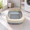 Cat Toilet Low-Maintenance Large Synthetic Litter Box with Sifting Tray