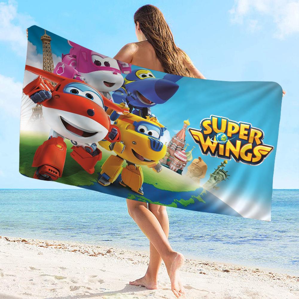 Super Wings Towel Microfiber Beach Towel Absorbent Quick Dry Soft Yoga Swimming Resort Mountain Climbing Towel