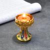 1ks Držák na ghí lampu Buddhistické potřeby Svícen Odolnost Meditace Olejová lampa Slitina Stolní dekorace Obývací pokoj