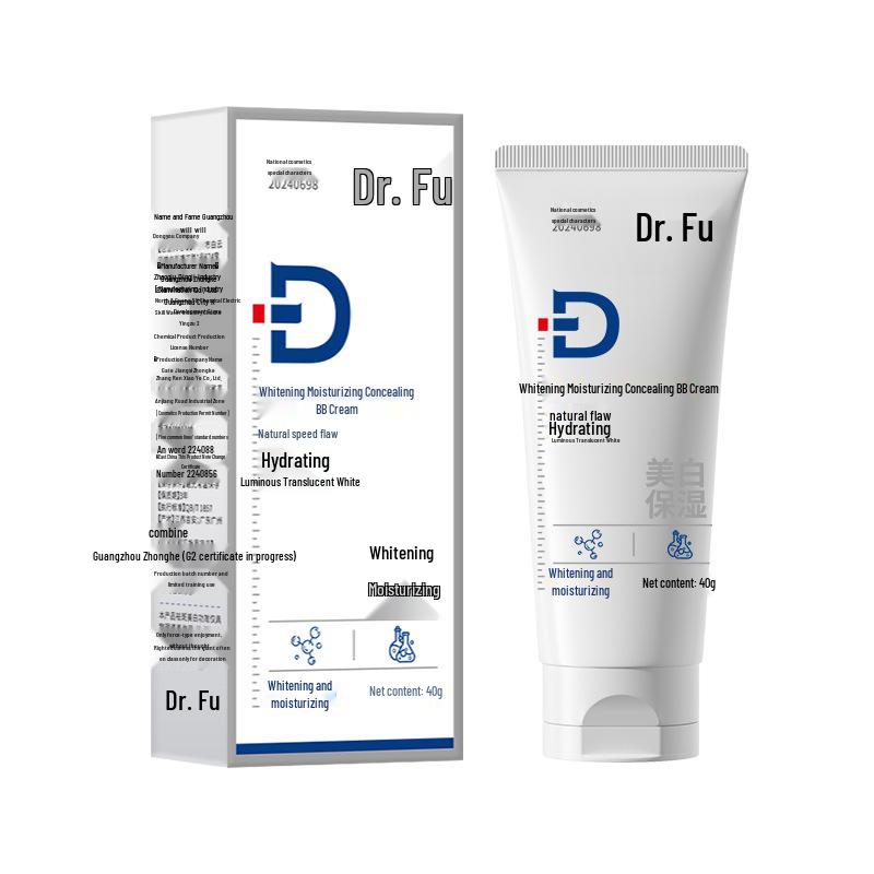 

доктор. BB-крем Fu для відбілювання та зволоження: Зволожуючий, Легкий, Не скочується, Освітлює тон шкіри.