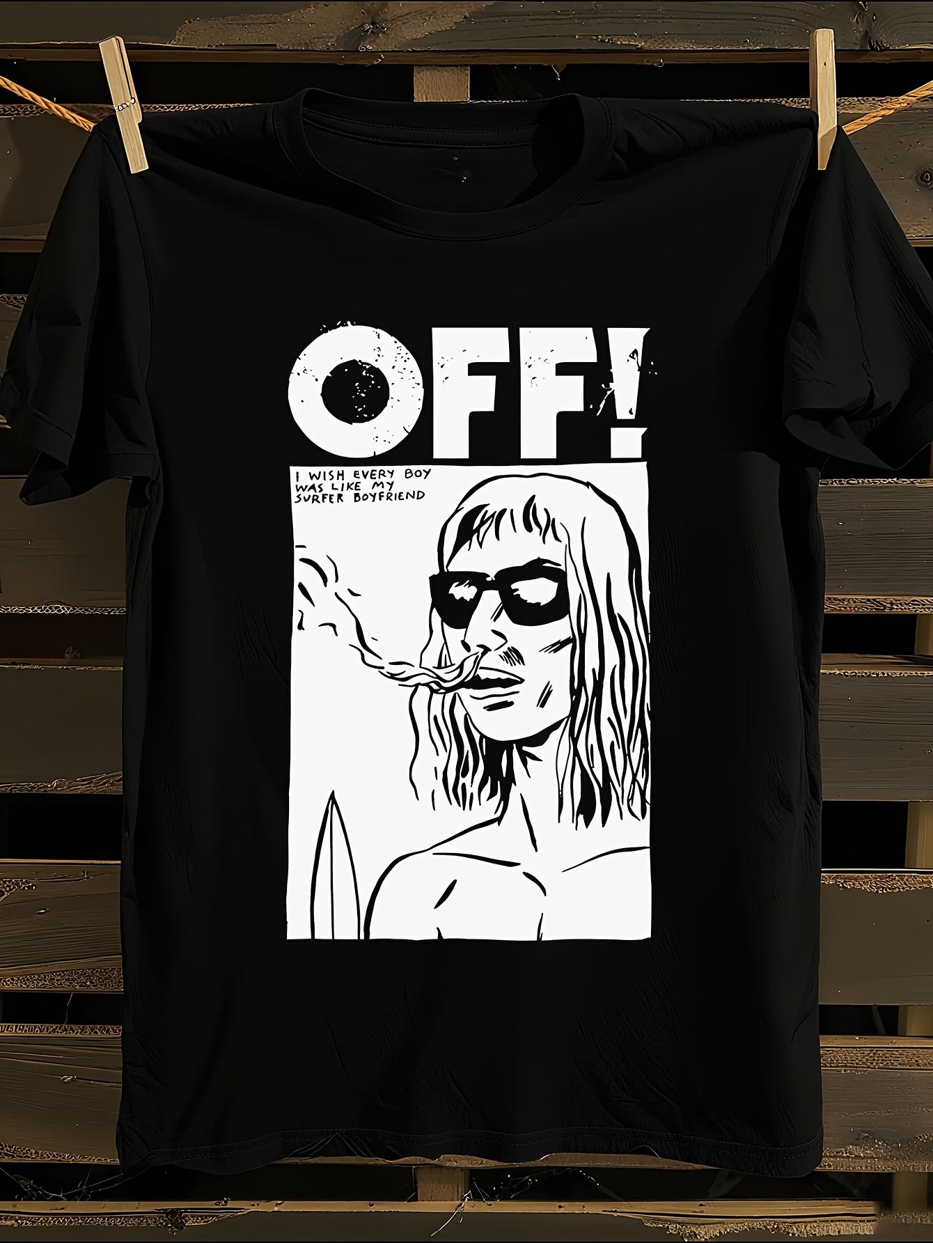 1pc Payeah OFF Band Logo and Iconic Song Lyrics T-shirt M