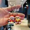 Christmas Keychain Cartoon Teddy Bear Pendant Shopping Mall Holiday Event Decoration Christmas Bank Company Small Gift