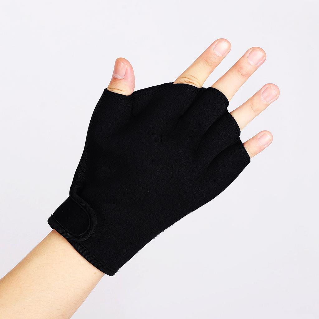 1pair Aqua Gloves Webbed Paddle Swim Gloves Fitness Water Aerobics & Swimming Resistance Training Gloves For Men Women Children