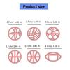 6x Clay Earrings Moulds Basketball Earring Cutting Molds Jewelry Making Molds Clay Earrings Cutter