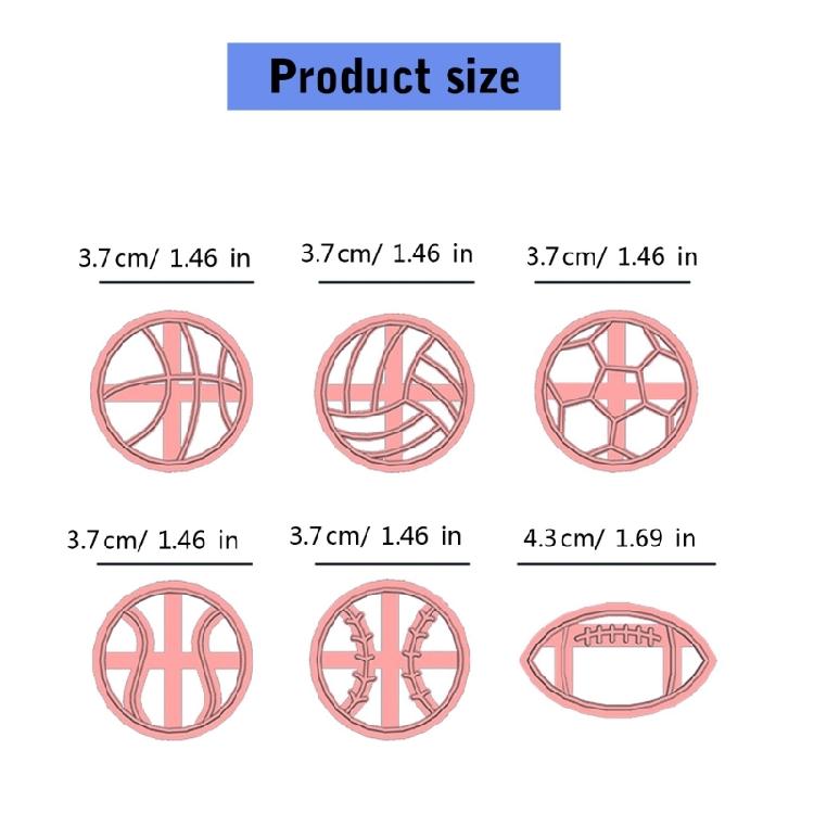 6x Clay Earrings Moulds Basketball Earring Cutting Molds Jewelry Making Molds Clay Earrings Cutter