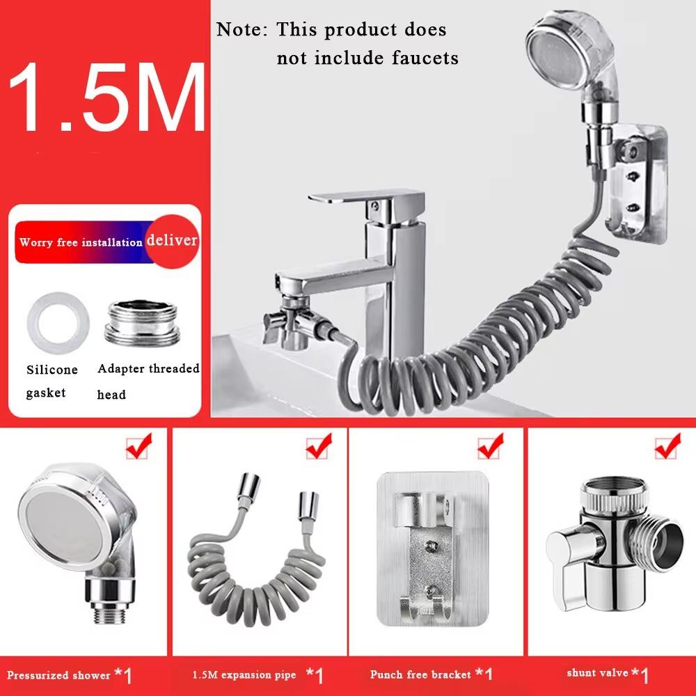 

Ручной смеситель с переключающим клапаном, душевая головка для дома, ванной комнаты, кухонный смеситель, набор адаптеров, регулируемый переключающий клапан, смеситель