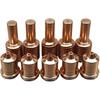 Tools Compatible with 10pcs Plasma Cutter 51206 Tips + 52574 Electrodes Razorweld X45 Kit Copper Plasma Cutting Torch Consumables Welding Tools