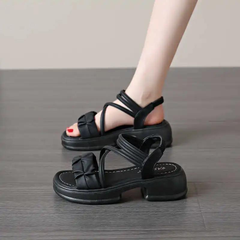 Demi-season Autumn-spring Women Purple Slippers Ladies Shower Shoes Summer Beach Sandals Sneakers Sport Trends Topanky