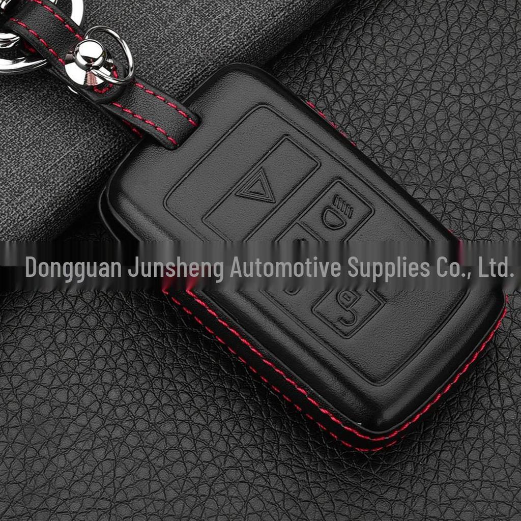 4D Genuine Leather Protective Case for 2018 Range Rover 5-Button Key