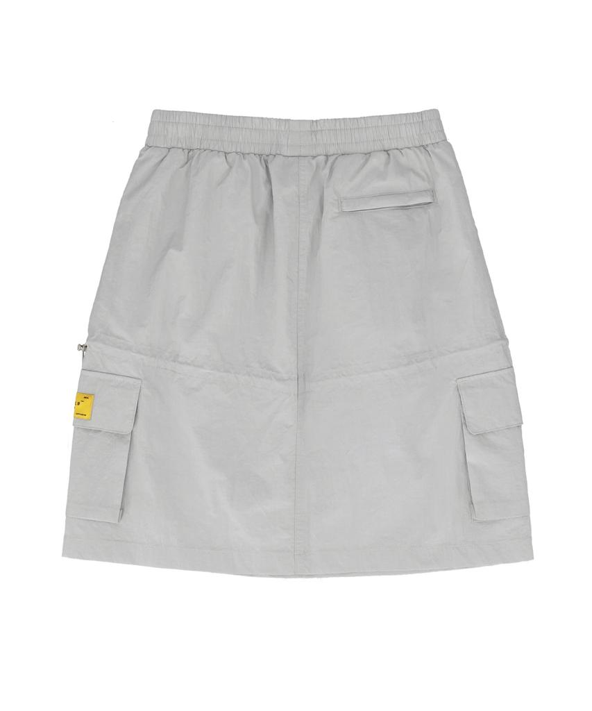 Vintril New York Midi Cargo Skirt (Light Gray)