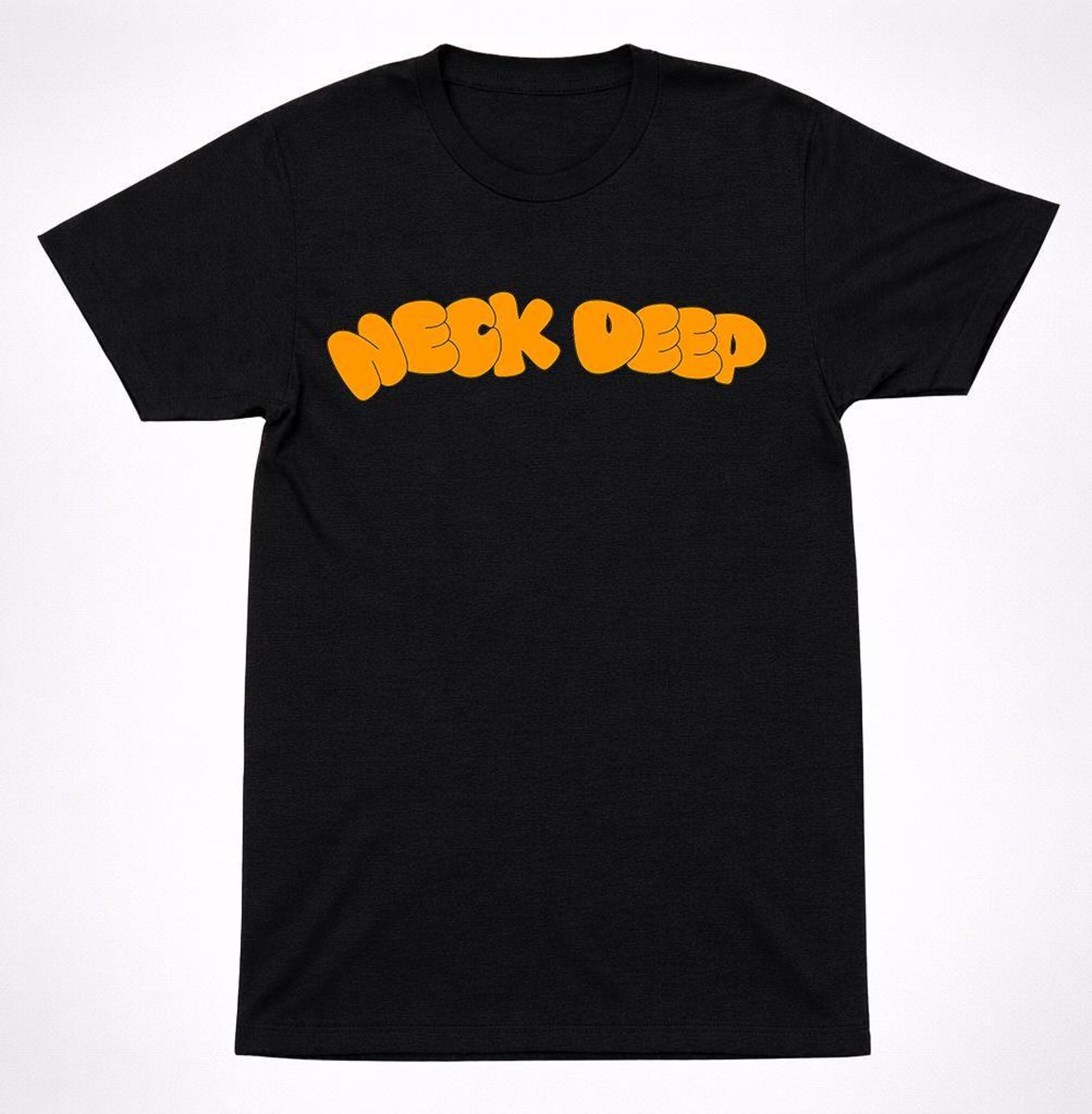 Neck Deep Band T-Shirt - Black Emo Scene Logo Tee L
