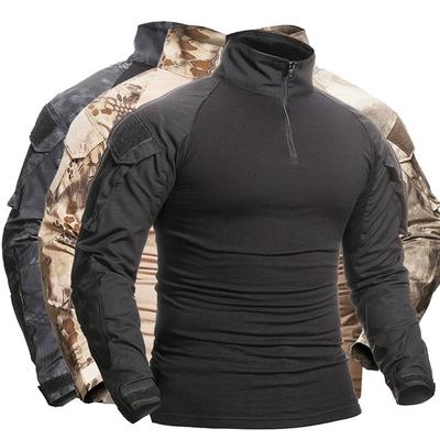 Army Combat Tactical T Shirt Outdoor Breathable Long Sleeve Shirts Camping Hiking Tops Hunting Clothes