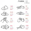 8Pcs/Set Metal Montessori Puzzle Wire IQ Mind Brain Teaser Puzzles Children Adults Interactive Game Reliever Educational Toys