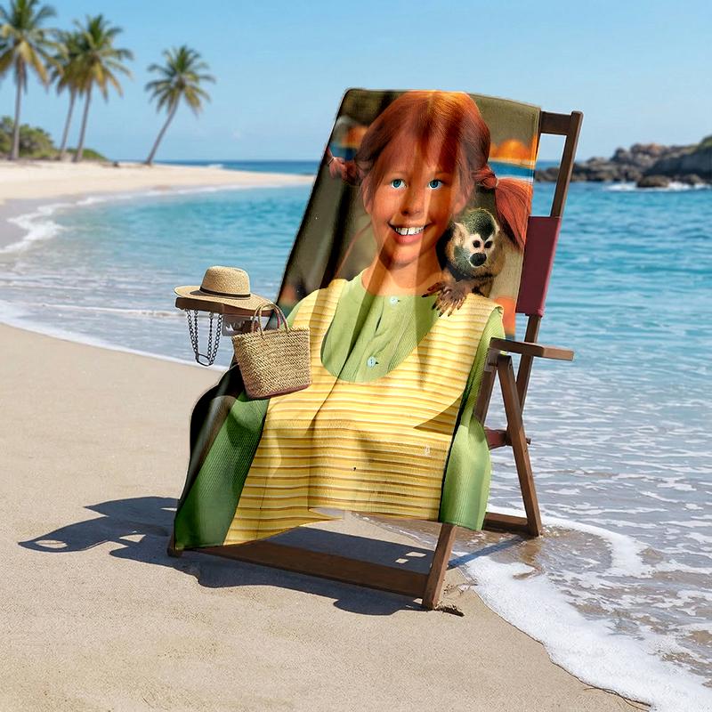 Pippi Moda Plaj Havlusu: Yaz Macerası İçin İdeal Yumuşak, emici ve çabuk kuruyan yüzme ve banyo için uygundur