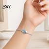 Comfortable Fit Bracelet Handcrafted Sea Glass Adjustable Bracelet, Minimalist Beach Summer Accessory Jewelry, Soul Sister Gift for Women, Best