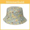 Stiliger Frühling-Herbst Blumenverzierte Fischerhut Damen Urlaubs-Sonnenhut
