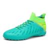 Fashion Men Long Spike Soccer Shoes TF/FG High Top Anti-Slip Male Football Boots Children's Outdoor Durable Ankle Cleats Soccer Sneakers