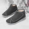 Women Eversion Adjusting Soft Comfortable Diabetic Shoes Women Warm Boots Winter Velvet Orthopedics Wide Feet Swollen Shoes