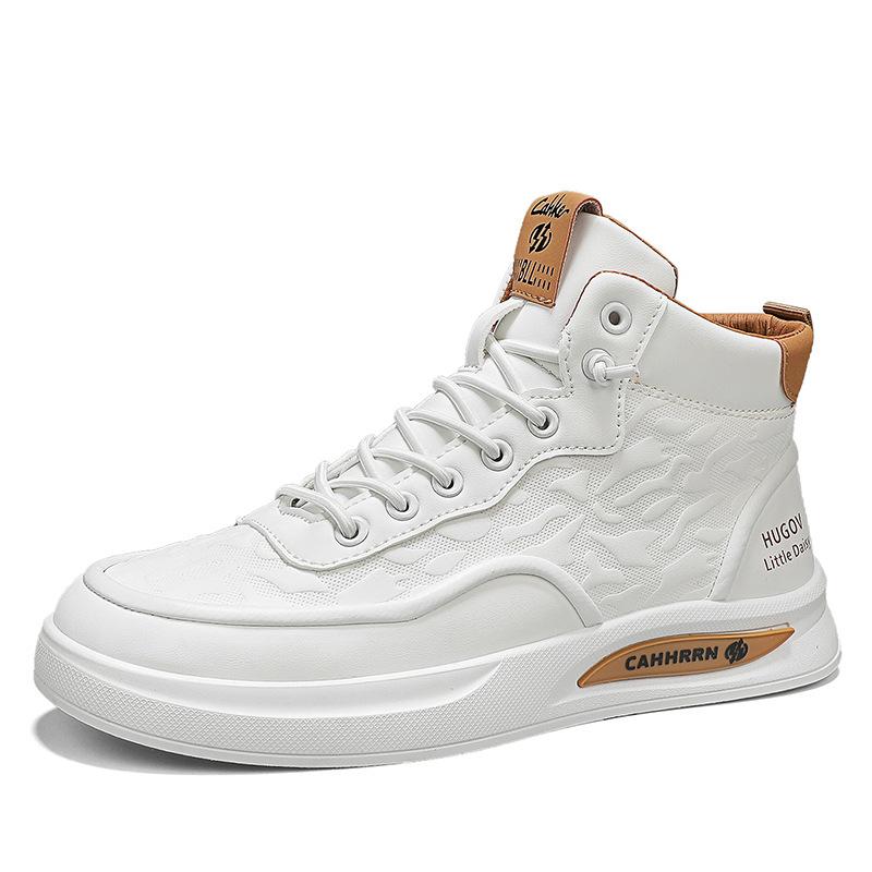 

Мужская обувь весна и осень дышащая высокая кеды мужские на плоской подошве ноги повседневные кеды спортивные увеличивающие рост трендовая обувь 39