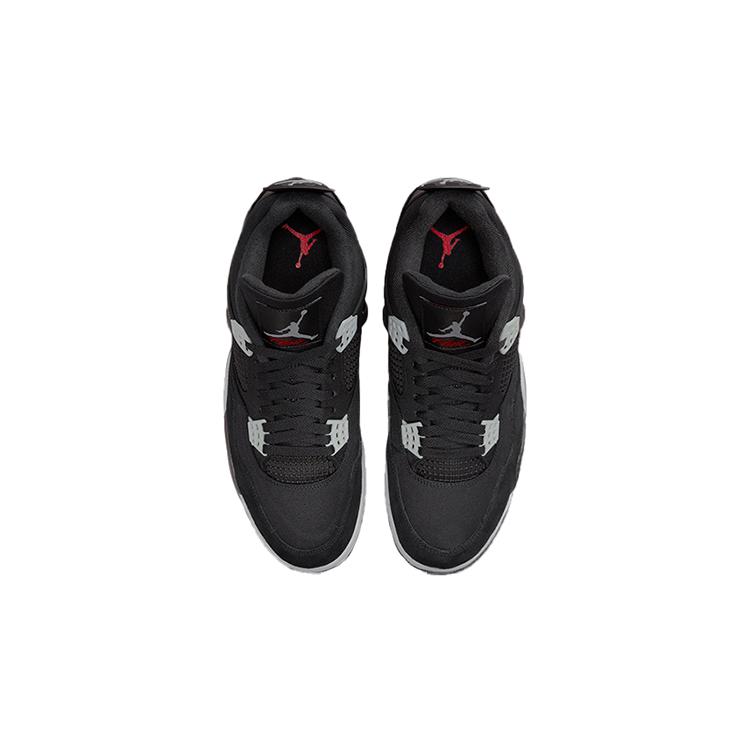 New Jordan 4 Retro Black Canvas GS DV0553-006