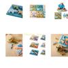 E7Ce Baby Soft Nesting Sorting Toy Silicone Animal Block Teether Kids Matching Game Learning Learning Puzzle Toy