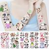 New Colorful Cow Tattoo Stickers Waterproof Party Party Gift Funny Fun Face Stickers