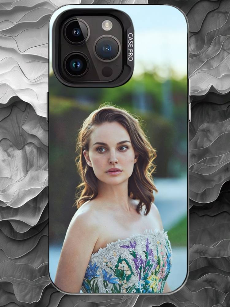 N-Natalie Portman Phone Case For iPhone 17 16 15 14 13 12 11 Pro Max Plus Silver Matte Black Cover