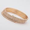 Gold Color Upper Arm Bracelet Silver Color Full Shiny Rhinestone Bangles  Jewelry Accessories