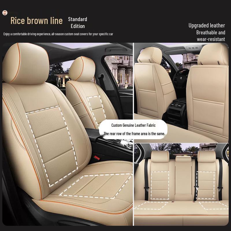 Custom-Made, All-Season, Thicker Car Seat Covers for New and Old Models, Full-Coverage