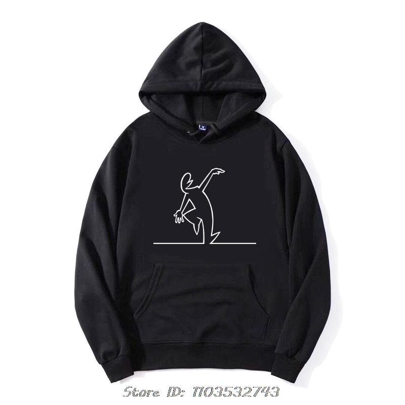 La Linea The Line Osvaldo Cavandoli TV New Men's Women Oversized Hoodie Fashion Cotton Pullover Hoody Clothing Oversized Tops