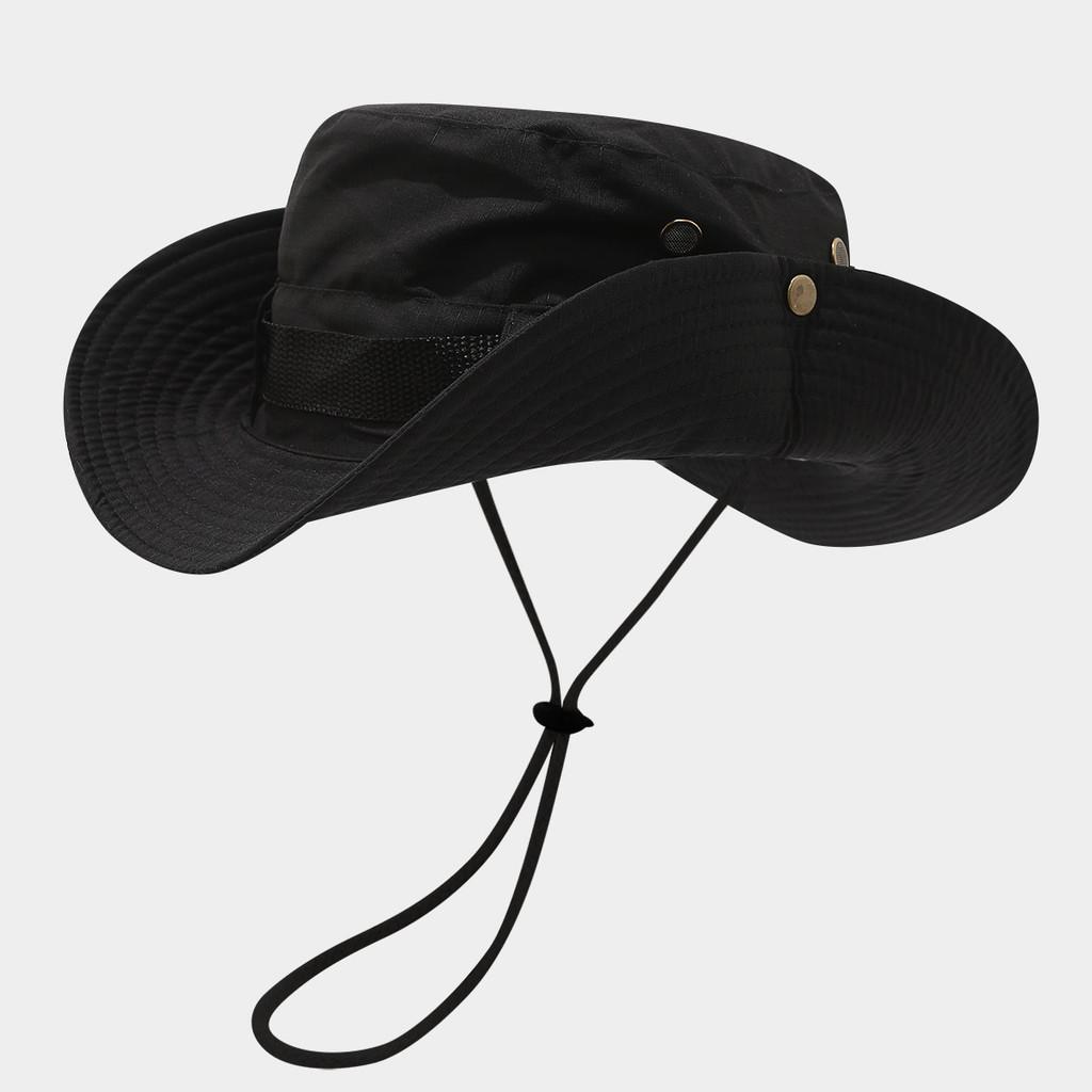 

Wide Brim Fisherman Hat For Men Women Sun Protection Breathable Outdoor Summer Accessory Style A