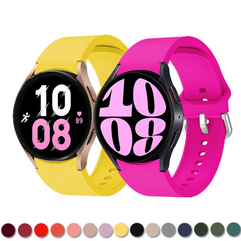 

Силиконовый ремешок для Samsung Galaxy Watch 6/5/4 44 мм 40 мм pro 45 мм Sport 20 мм браслет с ремешком для часов Galaxy Watch6 Classic 43 мм 47 мм