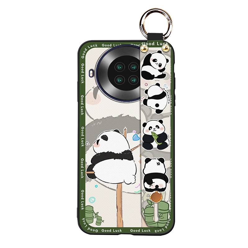 Dirt-resistant Cartoon Phone Case For Cubot Note20 Phone Holder Wristband Waterproof Panda Soft case Anti-dust Cute Ring