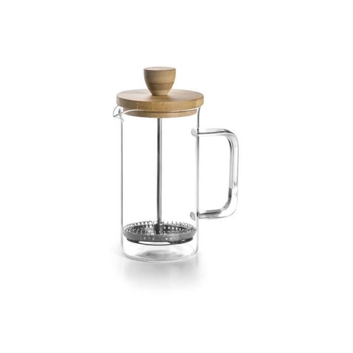 Cafetière à piston - Non spécifié - 350ml - Bois - Marron - Non compatible lave-vaisselle