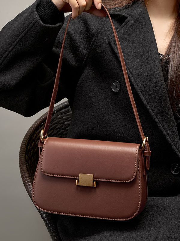Hot Sale Genuine Leather Women's Small Square Shoulder Bag Fashionable Designer Minimalism Bag Tofu Bag Ladies Crossbody Bags