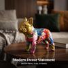 Adorable Dog Figurine | Lightweight Resin Construction, Compact Modern Design, Statue, for