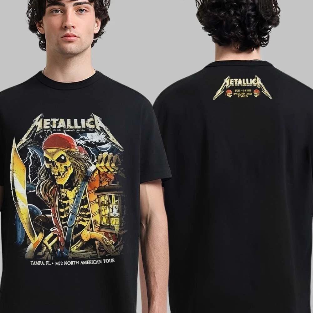 Metallica M72 Tampa 2025 Night 1 -2 In Florida on June6 -8,2025 T-shirt Unisex T-Shirt XXXL